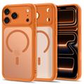 iPhone 17 Pro Max/18 Pro Max Tech-Protect MagPeak MagSafe CC-Hülle – Mattes Cosmic Orange