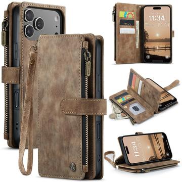 iPhone 17 Pro Max Caseme C30 Multifunktions Wallet Hülle - Braun