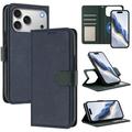 iPhone 17 Pro Max Abnehmbare Wallet Hülle mit MagSafe, RFID Schutz und Handschlaufe - Blau / Grün