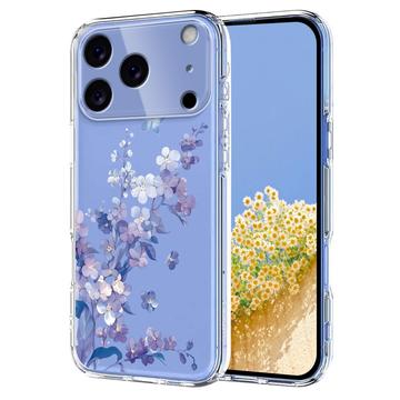 iPhone 17 Pro Max TPU-Hülle mit Blumenmuster - lila