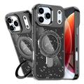 iPhone 17 Pro Max Glitter Hybrid Hülle mit Kickstand - MagSafe-kompatibel