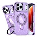 iPhone 17 Pro Max Glitter Hybrid Hülle mit Kickstand - MagSafe-kompatibel - Lila