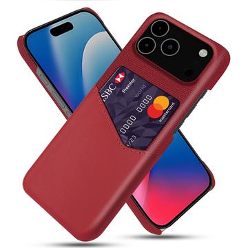 iPhone 17 Pro Max KSQ Hülle mit Kartenhalter - Rot