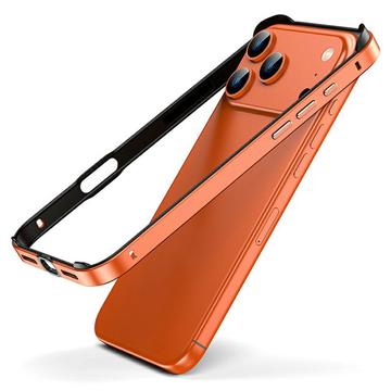 iPhone 17 Pro Max Metall-Schutzhülle mit erhöhten Kanten - Orange