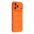iPhone 17 Pro Max Pufferjacke Stoßfeste TPU-Hülle - Orange