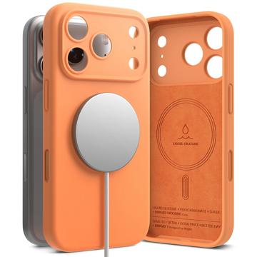 iPhone 17 Pro Max Ringke Liquid Silicone MagSafe Hülle - Mandarine