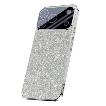 iPhone 17 Pro Max Glitzernde Glitzer-Hybridhülle - Silber