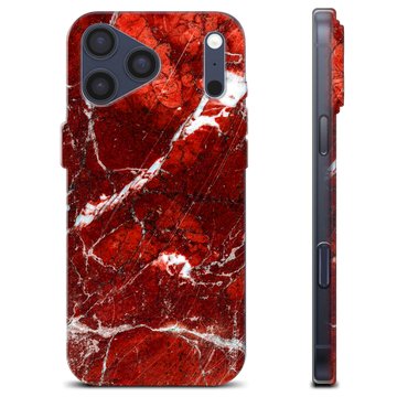 iPhone 17 Pro Max TPU Hülle - Roter Marmor