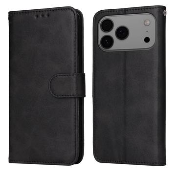iPhone 17 Pro Max Wallet Hülle mit Ständer - Schwarz