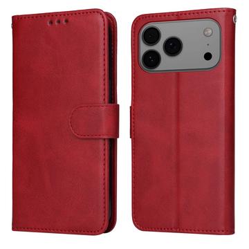 iPhone 17 Pro Max Wallet Hülle mit Ständer - Rot