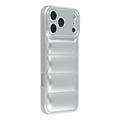 iPhone 17 Pro Pufferjacke Stoßfeste TPU-Hülle - Silber