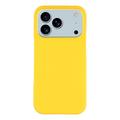 iPhone 17 Pro Gummierte Kunststoff Hülle - Gelb