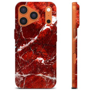 iPhone 17 Pro TPU Hülle - Roter Marmor