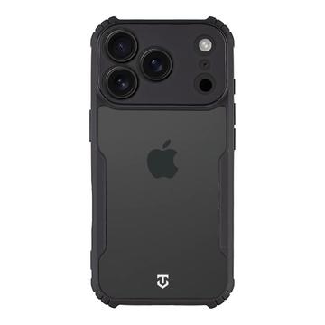 iPhone 17 Pro Tactical Quantum Stealth Hülle mit verstärkten Ecken - Klar / Schwarz