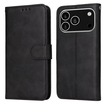 iPhone 17 Pro Wallet Hülle mit Ständer - Schwarz