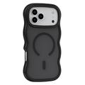 iPhone 17 Pro Wellenkante Magnetische Hybridhülle - Schwarz