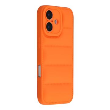 iPhone 17 Pufferjacke Stoßfeste TPU-Hülle - Orange