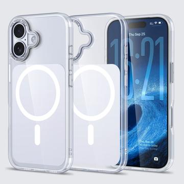 iPhone 17 Zweifarbige Hybrid-Hülle - MagSafe-kompatibel - Weiß