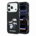 iPhone 18 Pro Karl Lagerfeld Semi-Wrap Smooth Sketch Bodies MagSafe-Hülle - Schwarz