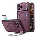 iPhone 18 Pro Max/17 Pro Max ESR Classic Hybrid-Ständer MagSafe Hülle – Mattes tiefes Burgunderrot