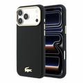 iPhone 18 Pro Max Lacoste Champs Élysées Hülle - MagSafe Kompatibel - Schwarz