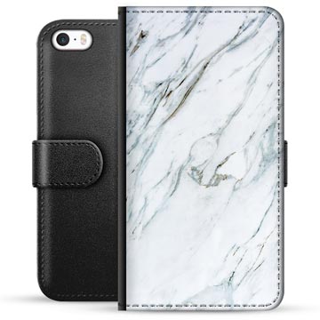 iPhone 5/5S/SE Premium Schutzhülle mit Geldbörse - Marmor