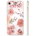 iPhone 7/8/SE (2020)/SE (2022) TPU Hülle - Pinke Blumen