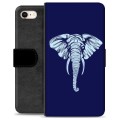 iPhone 7/8/SE (2020)/SE (2022) Premium Schutzhülle mit Geldbörse - Elefant