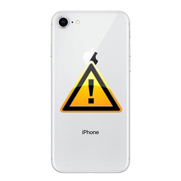 iPhone 8 Akkufachdeckel Reparatur - inkl. Rahmen - Silber