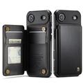 iPhone Air Caseme C22 Hülle RFID Kartenetui - Schwarz