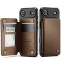 iPhone Air Caseme C22 Hülle RFID Kartenetui - Braun