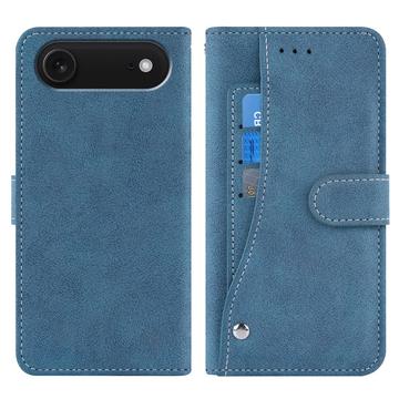 iPhone Air Elegante retro wallet hülle mit drehbarem Kartenhalter und Standfunktion - Blau