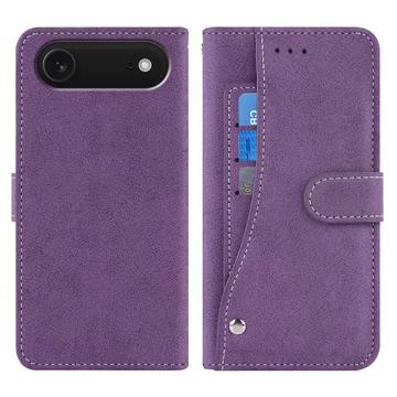 iPhone Air Elegante retro wallet hülle mit drehbarem Kartenhalter und Standfunktion - Lila