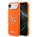 iPhone Air Guess IML 4G Script Metal Logo-Hülle - Orange