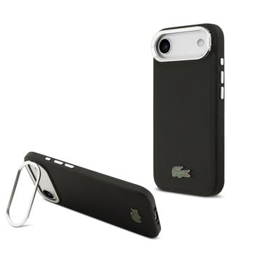 iPhone Air Lacoste Iconic Petit Pique Kameraständer Hülle - MagSafe kompatibel - Schwarz