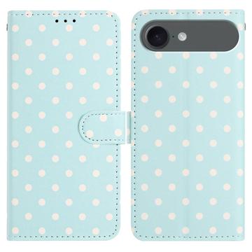 iPhone Air Wallet Case mit Punktmuster - blau