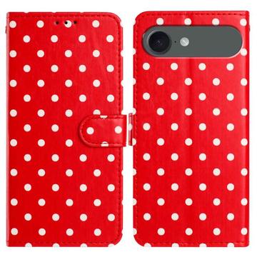 iPhone Air Polka-Dot-Muster Wallet Hülle - Rot