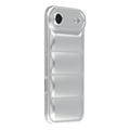 iPhone Air Pufferjacke Stoßfeste TPU-Hülle - Silber