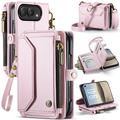 iPhone Duo CaseMe C36 RFID-blockierende Wallet-Hülle - Rosa