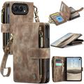 iPhone Duo Caseme C30 Multifunktions Wallet Hülle - Braun