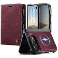 iPhone Duo Caseme C49 2-in-1 abnehmbare Wallet Hülle - MagSafe-kompatibel, RFID - Rot