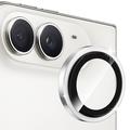 iPhone Duo Hat Prince Kameraobjektiv Panzerglas - Silber