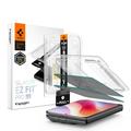 iPhone Duo Spigen Glas.tR EZ Fit Pro AC Privacy Panzerglas - 2 Stück