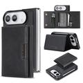 iPhone Fold magnetische dreifach faltbare Wallet Hülle – Schwarz