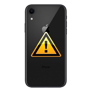 iPhone XR Akkufachdeckel Reparatur - inkl. Rahmen - Schwarz