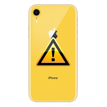 iPhone XR Akkufachdeckel Reparatur - inkl. Rahmen - Gelb