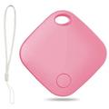 itag03 Bluetooth Finder Anti-Loss Locator für Apple-Gerät Portable Mini Tracker mit Gurt - Pink
