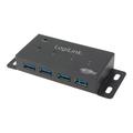 LogiLink UA0149 4-Port USB 3.0 Hub - Schwarz