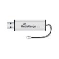 MediaRange USB 3.0-Flash-Laufwerk mit Schiebemechanismus - 32GB - Schwarz / Silber