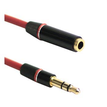 3.5mm / 3.5mm Audio Verlängerungskabel - Rot